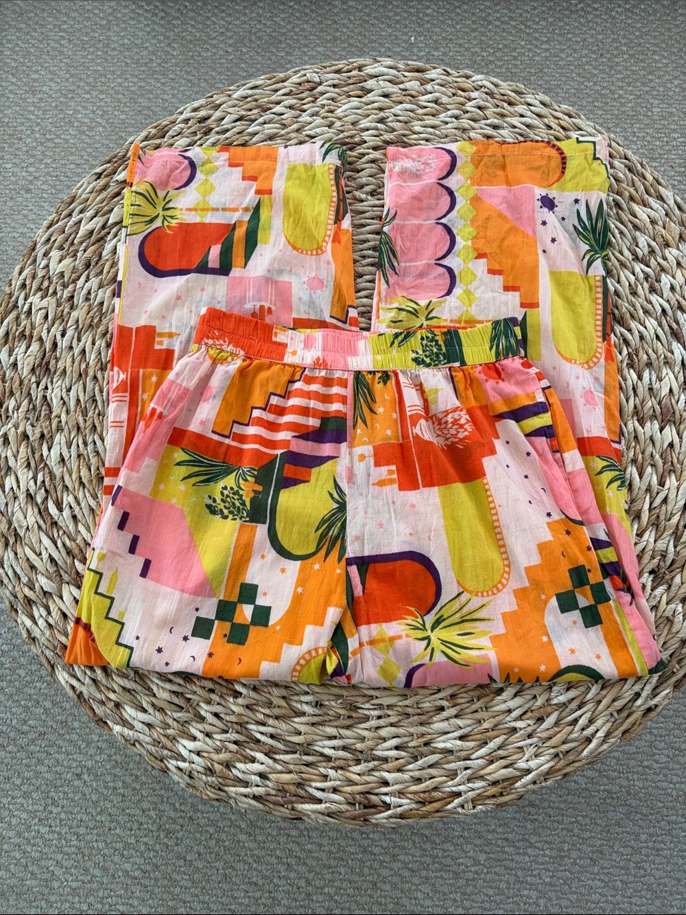Haute Hippie Tropical Print Cotton Pant - Picture 6 of 15